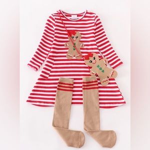 Ginger bread girl set 3 pieces (socks, bag and dress)